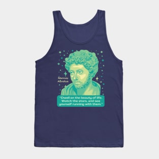 Marcus Aurelius Portrait and Quote Tank Top